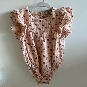 Konges Sløjd Baby Coco printed cotton playsuit